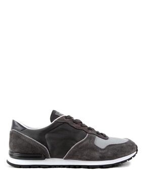Tod's Men's Grey Suede & Mesh active Running Sneakers size 9